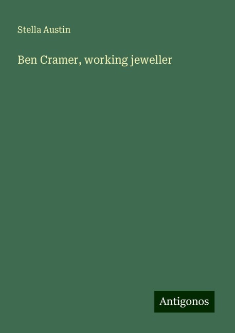 Ben Cramer, working jeweller