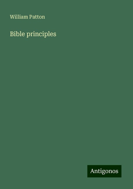 Bible principles