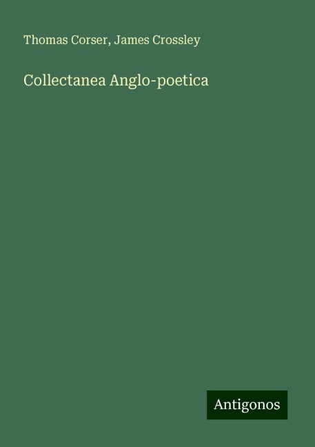 Collectanea Anglo-poetica