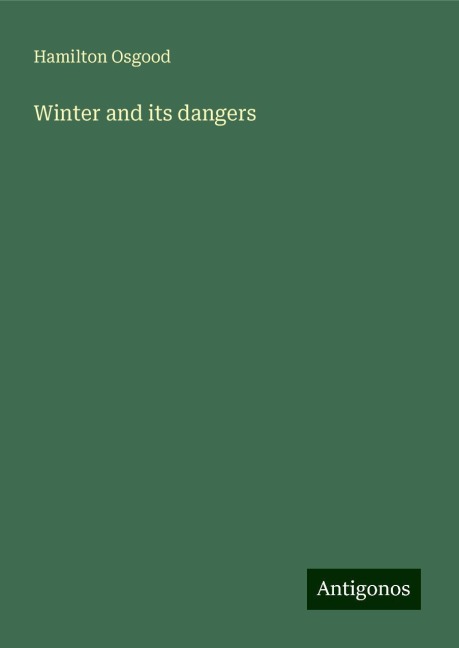 Winter and its dangers