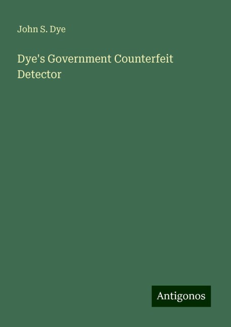 Dyes Government Counterfeit Detector