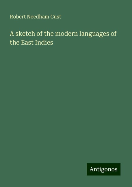 A sketch of the modern languages of the East Indies