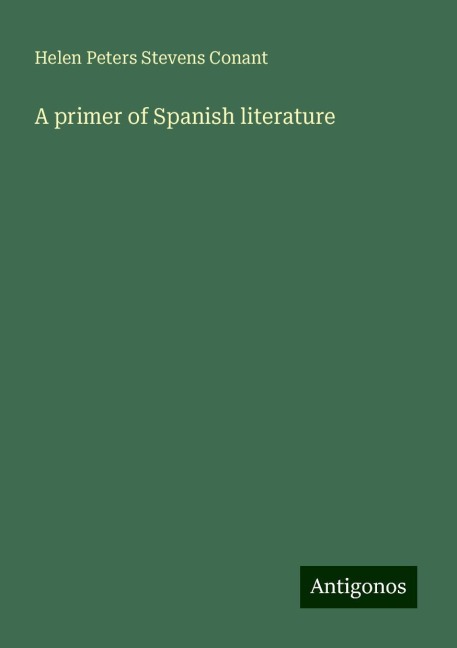 A primer of Spanish literature