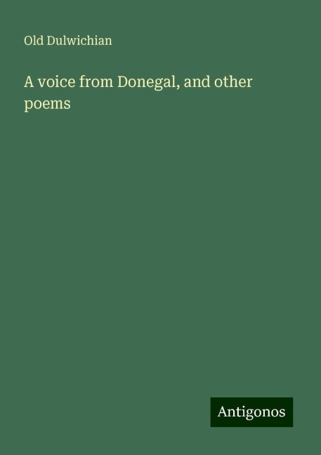 A voice from Donegal, and other poems