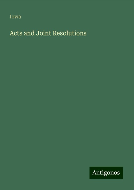 Acts and Joint Resolutions