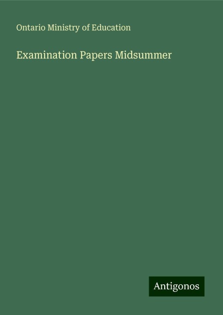Examination Papers Midsummer