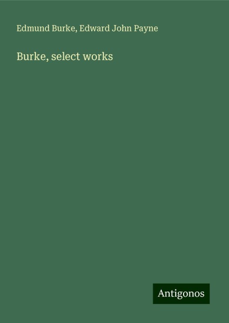 Burke, select works