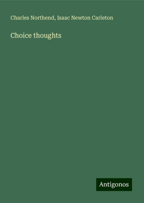 Choice thoughts
