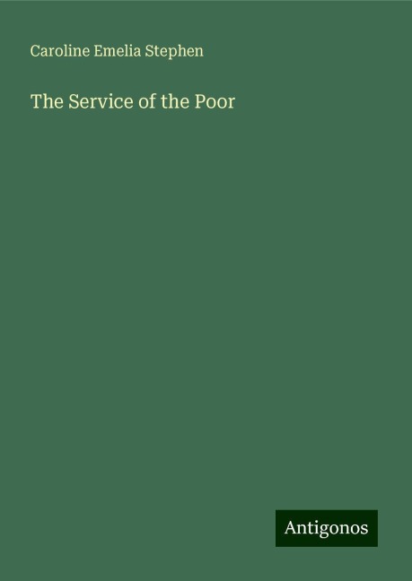 The Service of the Poor
