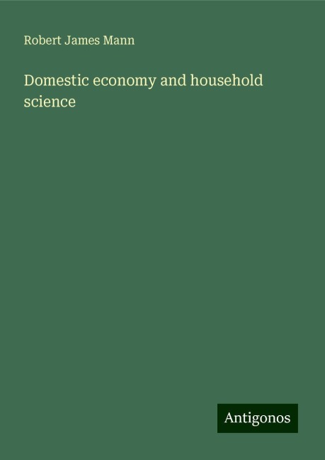 Domestic economy and household science