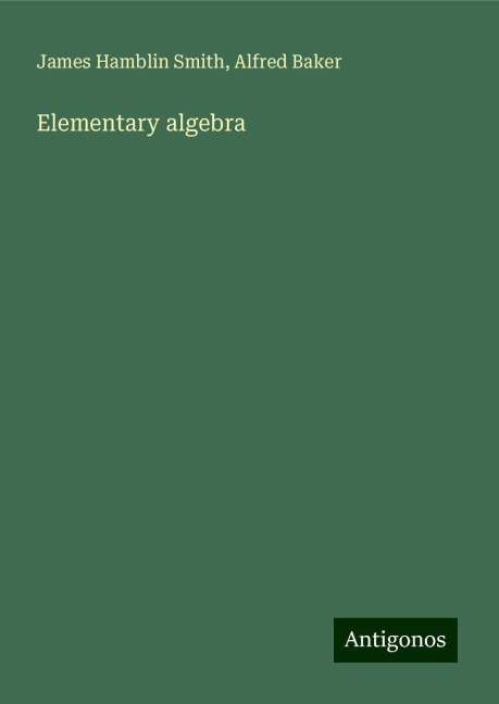 Elementary algebra