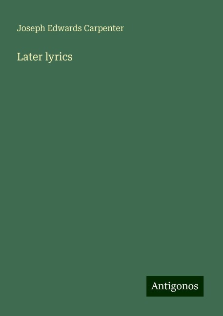 Later lyrics