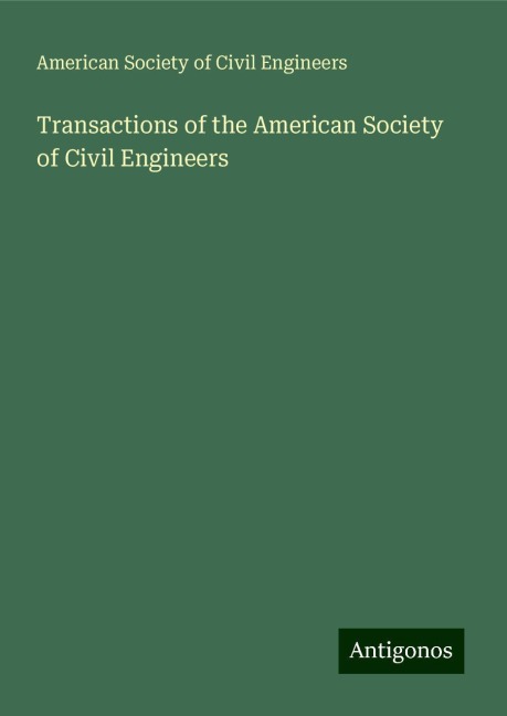 Transactions of the American Society of Civil Engineers