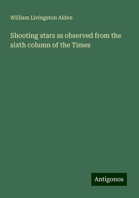Shooting stars as observed from the sixth column of the Times