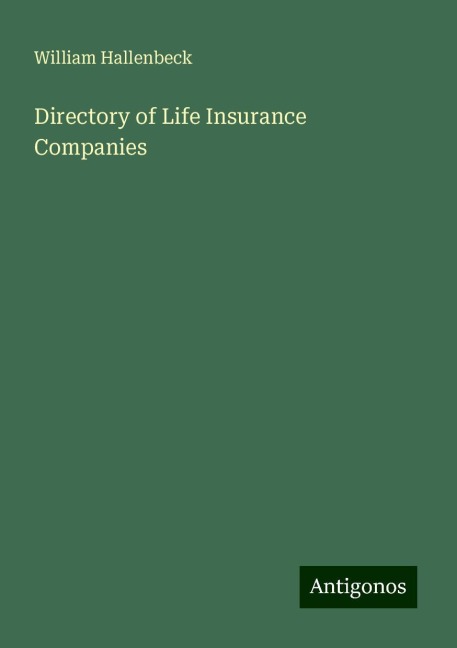 Directory of Life Insurance Companies