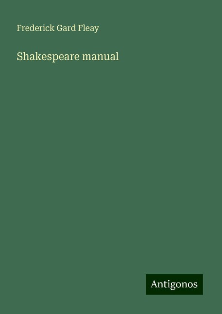 Shakespeare manual