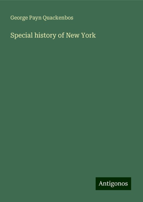 Special history of New York