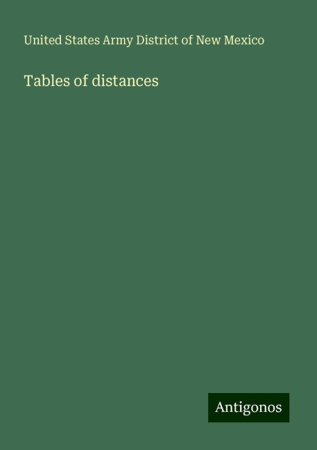 Tables of distances