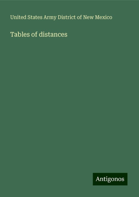 Tables of distances