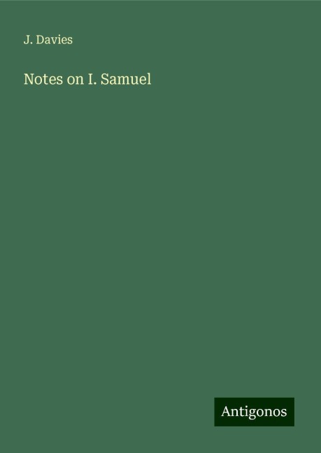 Notes on I. Samuel