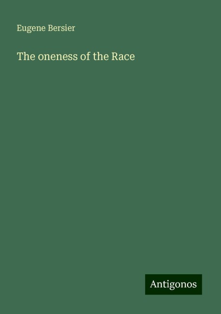 The oneness of the Race