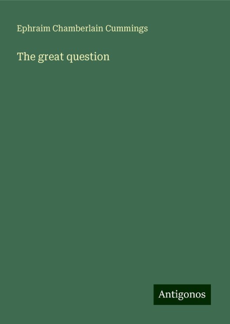 The great question