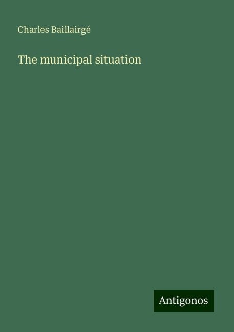 The municipal situation