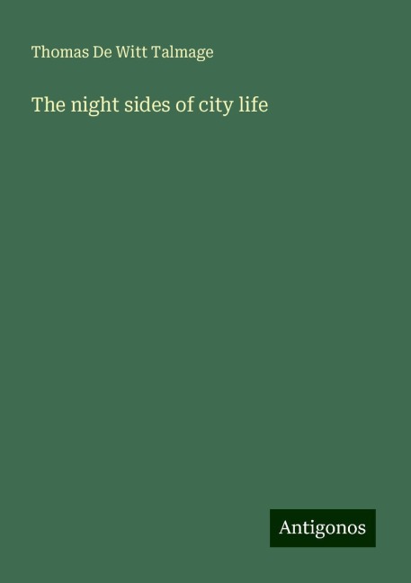 The night sides of city life