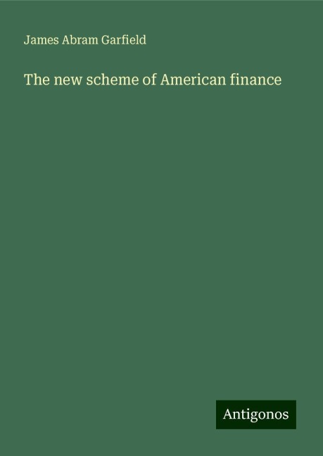The new scheme of American finance