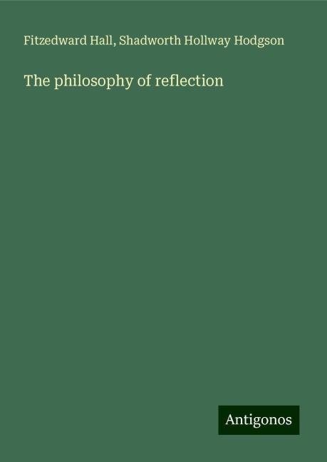 The philosophy of reflection