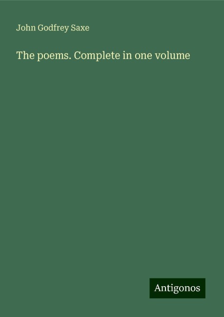 The poems. Complete in one volume
