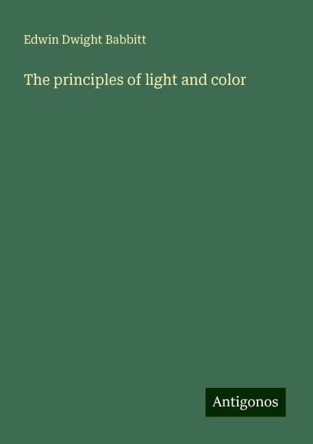 The principles of light and color