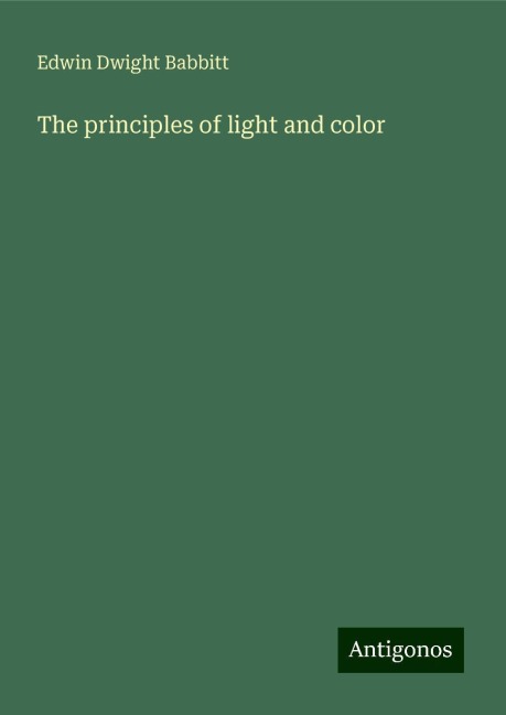 The principles of light and color