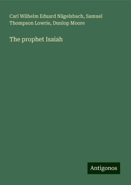 The prophet Isaiah