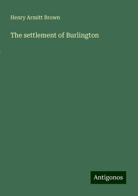 The settlement of Burlington