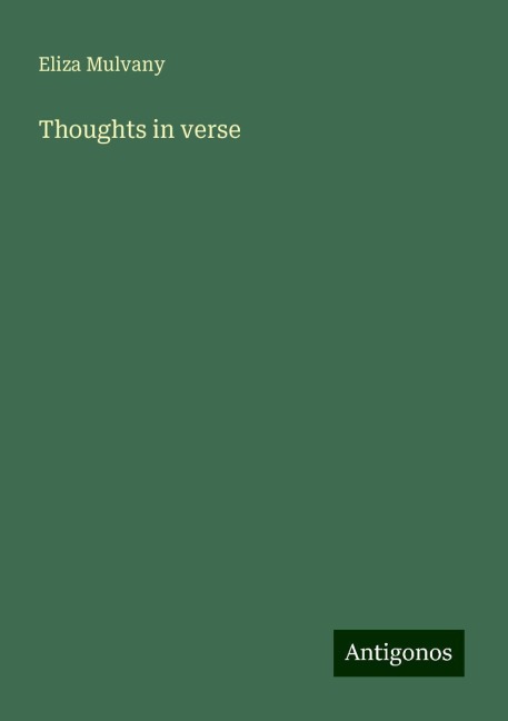 Thoughts in verse
