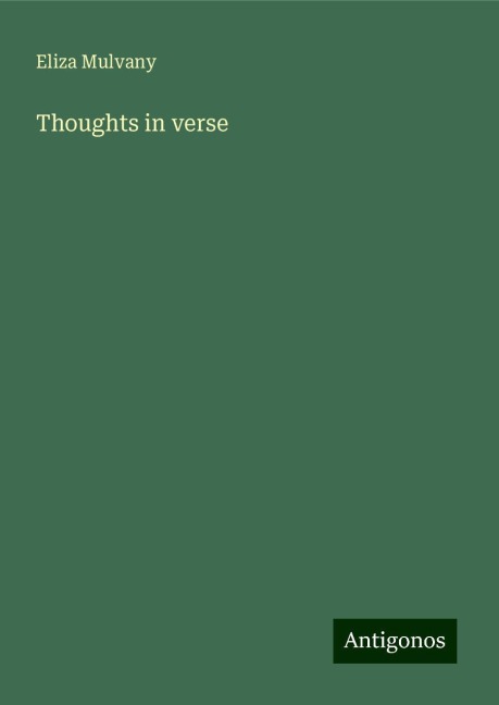 Thoughts in verse