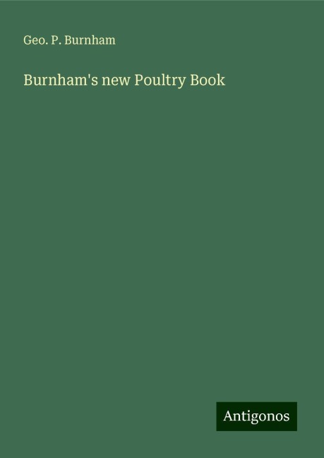 Burnhams new Poultry Book