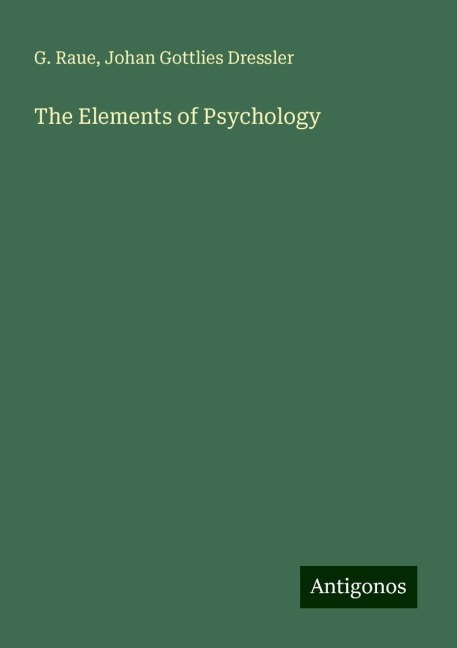 The Elements of Psychology