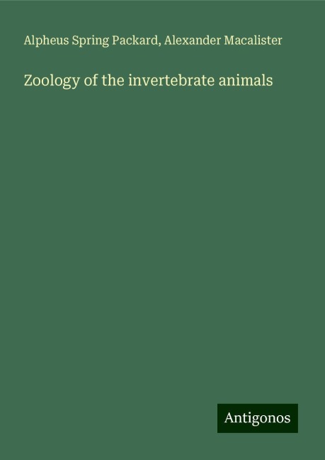 Zoology of the invertebrate animals