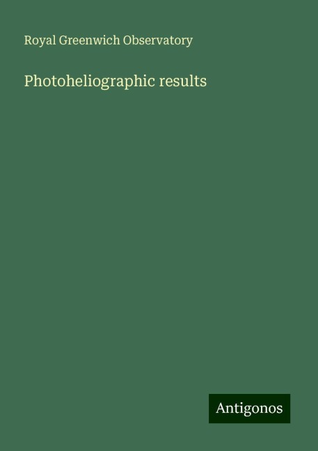 Photoheliographic results