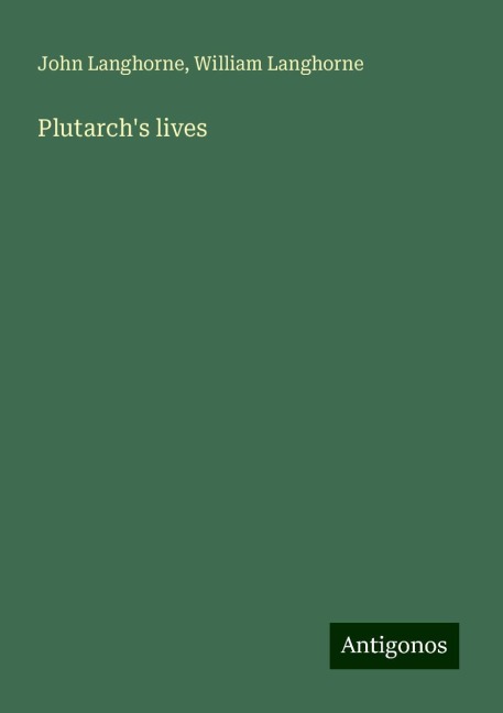 Plutarchs lives