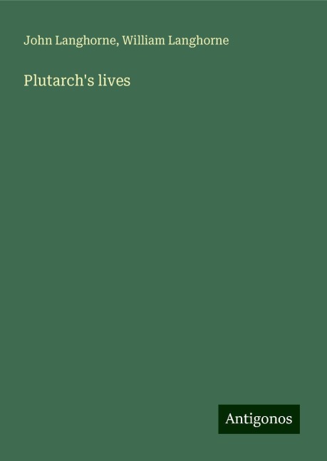 Plutarchs lives