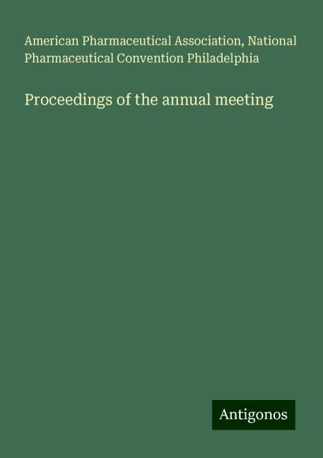 Proceedings of the annual meeting