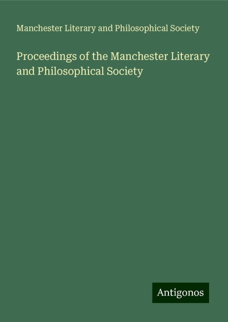 Proceedings of the Manchester Literary and Philosophical Society