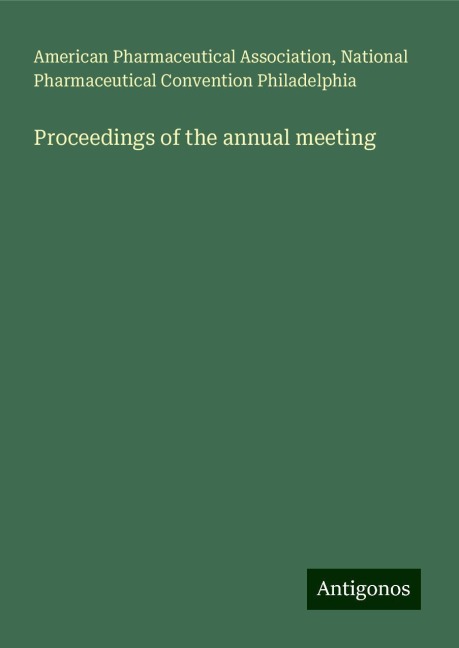 Proceedings of the annual meeting