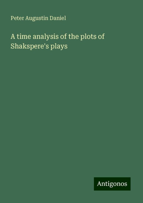 A time analysis of the plots of Shaksperes plays