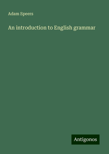 An introduction to English grammar