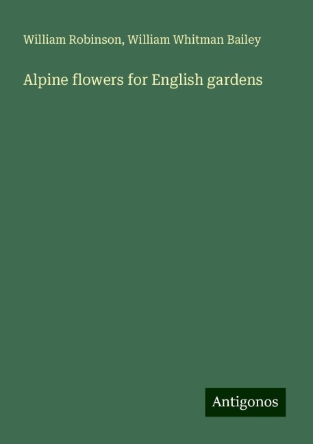 Alpine flowers for English gardens