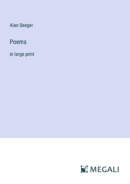 Poems: in large print